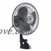 CoCocina 6 Inch Black 12V 24V Mini Car Air Fan Adsorption Ventilation Cooling Portable Fan - 12V - B07F8QJC2X